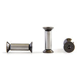 Saddgo - 10 piezas por lote de mango de cuchillo, remaches, tuerca de fijación de tornillo YFS con cabeza hexagonal plana, material de aleación