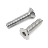 WQOTHHZR M1.6 304 A2 Hexagonal de Acero Inoxidable Cabeza con Conector Hexagonal Plano avellanado Allen Perno máquina para Tornillos Tornillos para carpintería