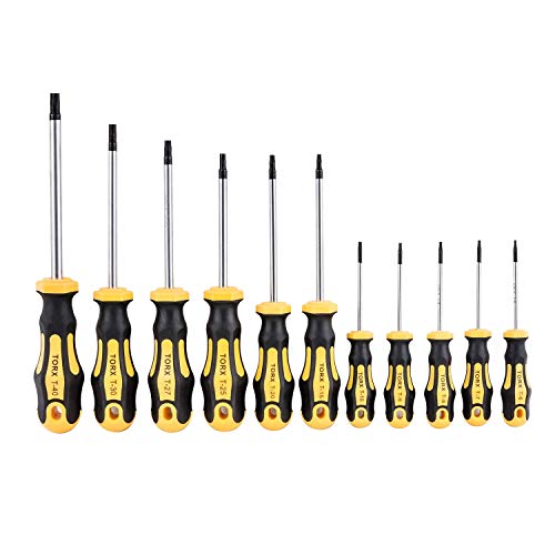 Gunpla Juego de 11 Piezas Destornilladores de Precisión Torx T6-T40 Puntas Magnéticos Desamador Profesional para Reparación de SmartPhone PC Juetes Reloj Electrónicos