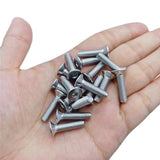 50 tornillos de cabeza plana #4-40 x 1/4 tornillos avellanados, llave Allen de acero inoxidable 18-8 (304), acabado brillante, 50 piezas