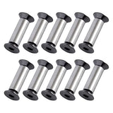 Saddgo - 10 piezas por lote de mango de cuchillo, remaches, tuerca de fijación de tornillo YFS con cabeza hexagonal plana, material de aleación
