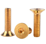 Tornillos hexagonales planos de latón con cabeza avellanada M2 M2.5 M3 M4 M5 M6 M8 40 mm M3 20 piezas