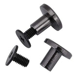 20 sets DIY Latón Cabeza Plana Correa Correa Remaches + Tornillo para Equipaje de Cuero Craft 5mm 8mm Remaches Correa Manija Bolsa Accesorios(8mm)