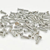 50 tornillos de cabeza plana #4-40 x 1/4 tornillos avellanados, llave Allen de acero inoxidable 18-8 (304), acabado brillante, 50 piezas