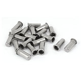 IIVVERR M10 x 34mm Cabeza plana estriada Extremo cerrado Tuerca de remache Inserte 20PCS (M10 x 34mm Knurled Flat Head Closed End Rivet Nut Insert 20PCS