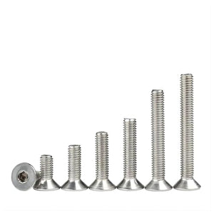 Tornillos de cabeza plana avellanada con hexágono interior y pernos Allen(16mm,M5 (20pcs))