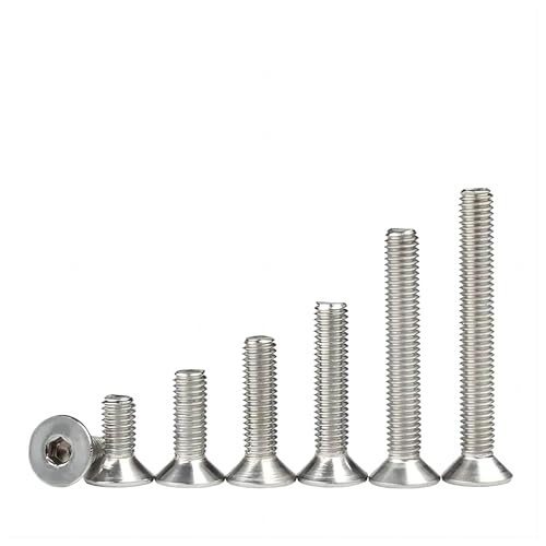 Tornillos de cabeza plana avellanada con hexágono interior y pernos Allen(16mm,M5 (20pcs))
