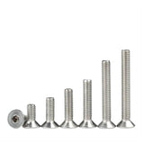 Tornillos de cabeza plana avellanada con hexágono interior y pernos Allen(16mm,M5 (20pcs))
