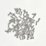 50 tornillos de cabeza plana #4-40 x 1/4 tornillos avellanados, llave Allen de acero inoxidable 18-8 (304), acabado brillante, 50 piezas