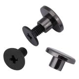 Wytino Remache de latón, 20 Juegos Botones de Remache Prisioneros de presión Correa de Cabeza Plana de latón Remaches + Tornillo para Equipaje Bolso Artesanal de Cuero Tornillos(8mm)