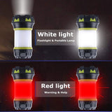 ZAKULU Linternas Recargables de Camping 6 Modos LED Brillante Linterna Colgantes con Pilas Brillantes para Acampar al Aire Libre Senderismo Lluces de Supervivencia de Emergencia para Huracanes