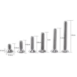 Tornillos de cabeza hexagonal, herramienta de reparación Accesorio 250 piezas M2 Tornillos de cabeza hexagonal Perno con tuercas hexagonales Surtido A2 Acero inoxidable(C: Flat head)