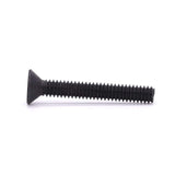 M6 x 20 mm (30 piezas) Tornillos de cabeza avellanada planos, acero de aleación de grado 10.9, óxido negro, unidad de enchufe hexagonal Allen, rosca completa, rosca gruesa UNC