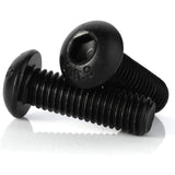 50 tornillos M3 x 4 mm de cabeza de botón, acero de aleación de grado 10.9, llave Allen, acabado de óxido negro, rosca completa (grado 10.9, M3 x 4 mm, 50 unidades)
