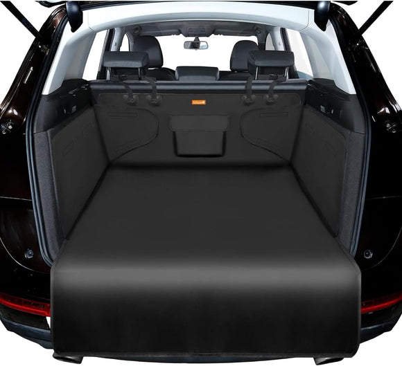Alfheim - Protector de cajuela de auto, antideslizante, impermeable, para asiento trasero de perro, duradera, lavable, universal, para auto, camión, SUV (negro)