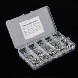 Surtido de Tuercas y Tornillos de Acero Inoxidable 250PCS, M2 / M2.5 / M3 / M4 / M5 / M6 / M8 / M10 Cabezal de Cabeza Hexagonal Tornillos Tornillos Kit de Surtido para Portátil /
