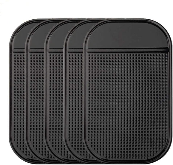 Bysameyee - Alfombrilla Antideslizante para salpicadero de Coche, Paquete de 5 Almohadillas para Orejas Antideslizantes para Detector de Radar, teléfono Celular, Llaves, Vidrio, Espejos, Metal, GPS