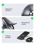 UGREEN Soporte Magnético Celular para Auto, Base Porta de Automóvil con Adhesivo 3M, Rotación de 360° para iPhone16 15 14 13Pro, Galaxy S24 S23 S22, 3.5-7''