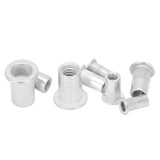 Tuercas de Hardware, Tuerca de Remache 100 Piezas/caja Tuerca de Remache de Aluminio Tuerca de Inserción de Remache Roscado 6‑32/8‑32/10‑24/10‑32 1/4‑20