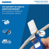 WEICON Pelacables No. Herramienta de pelado de cables de 4 a 28 H/con hoja enganchada, profundidad de corte ajustable, rango de 4 a 28 mm/100% fabricado en Alemania