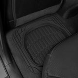 Alfombrillas de goma Cat para todo tipo de clima, para coche, camión, SUV y furgoneta, protección total, ribete duradero para adaptarse a revestimientos resistentes, sin olor, negro, número de modelo: CAMT-1004-BK