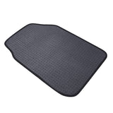 Amazon Basics - Alfombrillas de goma de ajuste universal para coche, SUV, furgonetas y camiones, 4 piezas, negro, 63 x 45 cm (largo x ancho, delantero), 34 x 45 cm (largo x ancho, trasero)