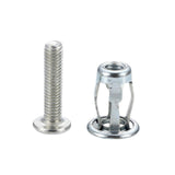 30 Piezas Remaches de Pétalo Tuerca Perno de Expansión Herramienta Tornillos de Tubo de Expansión Tuercas de Fijación para Anclaje de Tornillo de, remachadora de tuercas, M4x25