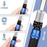 RebarTech Llave dinamométrica de 3/8 pulgadas,5~45 pies-libra = 7~61N.m, Llave de torsión con Entrada de 3/8’, 5~45 ft.lb / 7~61 Nm, torquimetro, torquímetro,