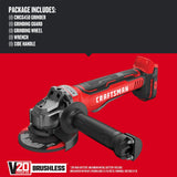 Craftsman V20 - Amoladora angular de 4-1/2 pulgadas, solo herramienta (CMCG450B)