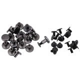20 sets DIY Latón Cabeza Plana Correa Correa Remaches + Tornillo para Equipaje de Cuero Craft 5mm 8mm Remaches Correa Manija Bolsa Accesorios(8mm)