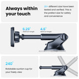 APPS2Car Soporte para Celular Automovil Magnético Parabrisas y Salpicadero Soporte para Celular Carro con Ventosa Potente Base Celular Auto para Samsung Galaxy, xiaomi, iPhone y Todos los Celulares