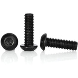 50 tornillos M3 x 4 mm de cabeza de botón, acero de aleación de grado 10.9, llave Allen, acabado de óxido negro, rosca completa (grado 10.9, M3 x 4 mm, 50 unidades)