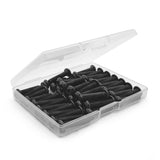 NIULUNBAO Tornillos de cabeza de botón M5-0.8 x 45 mm, tornillos de cabeza de botón, acero de aleación de grado 10.9, métrico, acabado de óxido negro, totalmente roscado, llave hexagonal Allen, 25 unidades