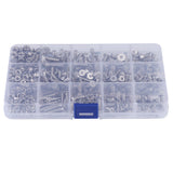 Paquete de 440 piezas M3 M4 M5 Tornillos hexagonales de cabeza plana y tuercas hexagonales para el kit de surtido de sujetadores de máquinas
