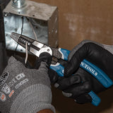 Klein Tools K12065CR - Pelacables/cortador/crimpadora herramienta para cortar, pelar, prensar, torcer (8-18 AWG sólido, 10-20 AWG trenzado)
