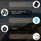 DGGTW Kit de Supervivencia Militar Profesional,Multifuncional Mochila Kit de Emergencia,Equipo de Supervivencia,Survival Kit de Camping,Senderismo,Escalada, Exploración,Viajes