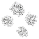 Tuercas remachables, 200 piezas Kit surtido de tuercas remachables, tuercas de inserción roscadas de cabeza plana de aluminio, juego de combinación M3/M4/M5/M6 de grano vertical empaquetado,Tuerca