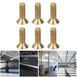 TenNuoDa 50 Tornillos M3 de Cabeza Plana, Cabeza Avellanada de Cobre Puro, Tornillos de Cabeza Allen, Tornillos de Máquina Industrial, Sujetadores de Hardware, 0.236 In de Diámetro de Cabeza(M3x10)