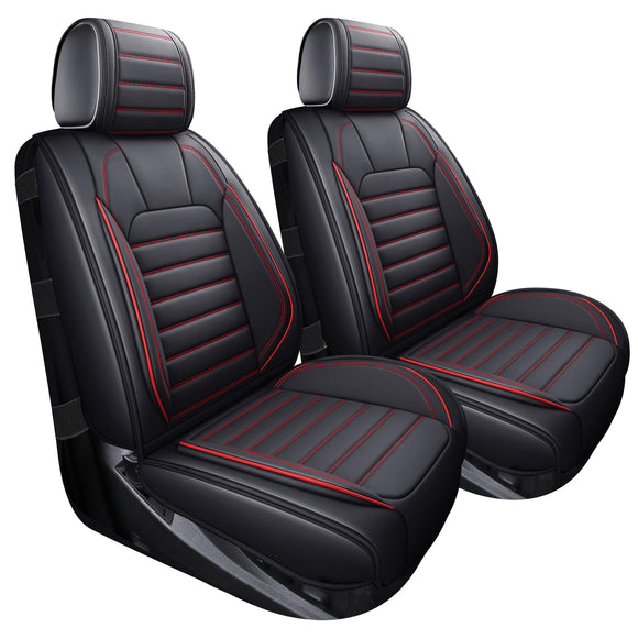 YIERTAI - Fundas de asiento de camión compatibles con Chevy Silverado GMC Sierra fit 2007-2025 1500/2500/3500HD Trail Boss Z71 Crew - Cubiertas de piel impermeables de doble cabina extendida (2 piezas