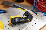 Klein Tools VDV226-110 crimpadora de cables de datos modulares de carraca / pelacables / cortador de cables para conectores RJ11/RJ12 estándar, RJ45 de paso