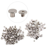 Tornillos de Níquel de 200 Piezas, Remaches de Uñas de Chicago, álbum de Fotos, Artesanía de Cuero M5x6mm 500 4, Tornillos de Chicago de 6mm, Remaches de Cuero de Doble Tapa,