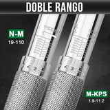 Llave Dinamométrica De 3/8 Pulgadas, 19-110Nm/7.4-81.1pies-Libra, Llave De Torque Con ±4% De Precisión, Adecuada Para La Instalación De Bicicletas, Coches y Otras Máquinas