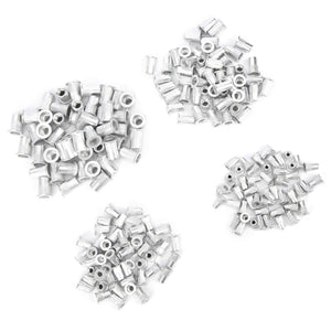 Tuercas remachables, 200 piezas Kit surtido de tuercas remachables, tuercas de inserción roscadas de cabeza plana de aluminio, juego de combinación M3/M4/M5/M6 de grano vertical empaquetado,Tuerca