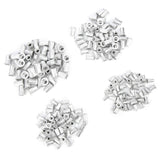 Tuercas remachables, 200 piezas Kit surtido de tuercas remachables, tuercas de inserción roscadas de cabeza plana de aluminio, juego de combinación M3/M4/M5/M6 de grano vertical empaquetado,Tuerca