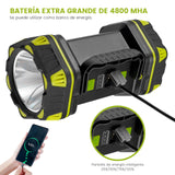 BLUEDREAMER Luz LED Portátil Recargable Para Camping,Alto Brillo,12 Horas en Espera,4800 mAh,Linterna de Emergencia,Adecuada Para Cortes de Energía,Actividades al Aire libre,Senderismo y aventuras
