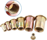LiebeWH Juego de Tuercas Remachables Tuercas de Remache de Acero Tuercas de Métrica(M6 (100 pcs/pack