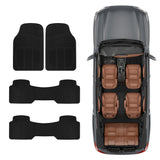 BDK 783-3Row ProLiner - Alfombrillas de Goma para Coche SUV Van (para vehículos de 3 Filas), 4 Unidades, protección contra Todo Tipo de Clima, Ajuste Universal, Negro