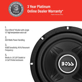 Boss Audio Systems - Subwoofer Boss Audio CXX8 Chaos Extreme de 8 pulgadas y 600 vatios con bobina de voz única
