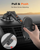 APPS2Car Soporte para Celular Automovil Parabrisas y Salpicadero Porta Celular para Auto con Ventosa Potente Base Soporte Celular Auto para Samsung Galaxy, Xiaomi, iPhone y Todos los Celulares