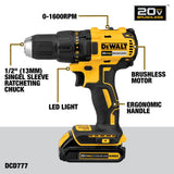 DEWALT - Kit combinado de herramientas eléctricas de 20 V MAX, juego de herramientas eléctricas inalámbricas, 2 herramientas con 2 baterías y cargador incluido (DCK277D2)